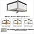 Industrial Flush Mount Ceiling Light White Dimmable LED Ceiling Light